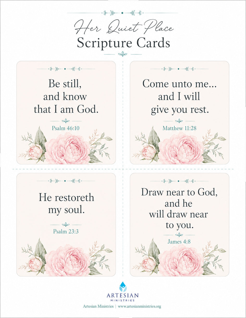 Her Quiet Place: Companion Bundle| Printable Devotional Companion for Women | Digital Download