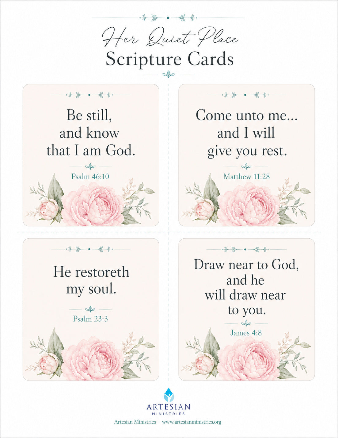 Her Quiet Place: Companion Bundle| Printable Devotional Companion for Women | Digital Download